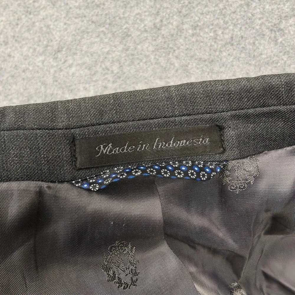 Lauren Ralph Lauren Suit Jacket Mens 48 Gray Two Button Classic Fit Indonesia
